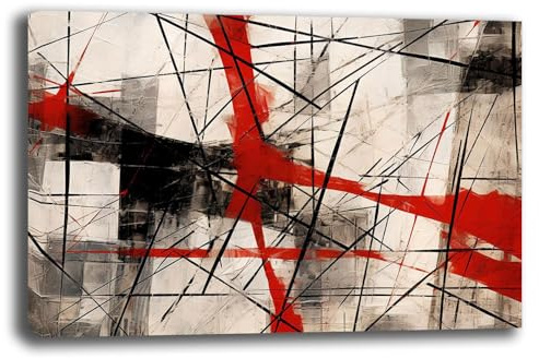Quadro Moderno Soggiorno Astratto Industrial Quadri moderni Astratti da Parete XXL grande Stampa su tela Canvas Decorazione Murale muro Arredo Camera da letto Cucina (16, 50x100 cm, Canvas intelaiato)