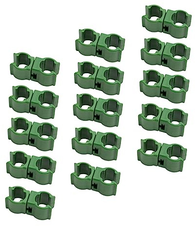 BESTonZON 50 Piezas Conectores de Fijación para Plantas Clips de Estacas para Soporte de Jardín Hebillas de Conexión de Jaula para Plantas Trepadoras y Tomates en Estructura de Huerto