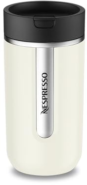 Nespresso Travel Mug Medium Vanilla Ice 400ml | Thermobecher Kalt & Warm für Kaffee, Tee, Matcha, etc. | Auslaufsicher, spülmaschinenfest | Kaffeebecher to go mit Deckel | Edelstahl Becher