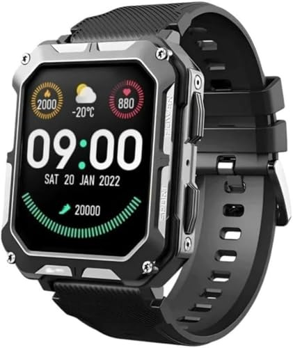 Smart Watch IP68 impermeabile fitness tracker con cardiofrequenzimetro monitoraggio del sonno, orologio sportivo per attività sportiva per uomini e donne con ricezione chiamate Bluetooth contapassi