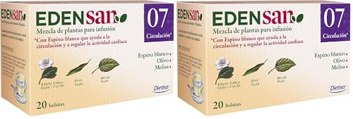 Dielisa Edensan 07 Circulación, 20 Bolsitas (Paquete de 2)