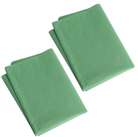 XRVRILE Set di carta velina, 76 fogli, carta velina verde, carta da imballaggio, tinta unita, 50 × 70 cm, per Natale, artigianato, confezioni regalo