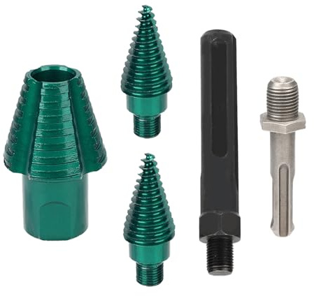50mm Firewood Log Splitter Drill Bit, Forged High Carbon Steel Core, High Hardness，Replaceable Drill Bits（2 Drill Bits）