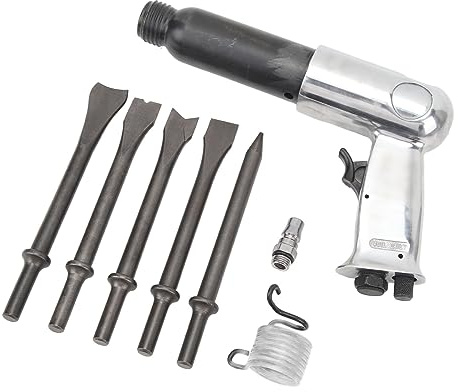 Generic Kit de Martillo de Aire Neumático, Herramienta de Taladro de Cincel de Aire Multifuncional, Martillo Eléctrico para Corte de Carrocería Automático, Adecuado para Corte General de Pernos y