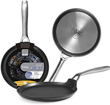 IBILI - Titan crepespanna, 26 cm, gjuten aluminium, non-stick, lämplig för induktion