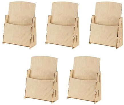 VKF Renzel GmbH Vorteilspack 5x Prospektständer aus Holz (DIN A5)