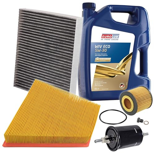 BESTPRICE ATP Inspektionspaket Filterset mit 1x Ölfilter, 1x Kraftstofffilter, | Kompatibel mit: VW FOX Schrägheck, POLO