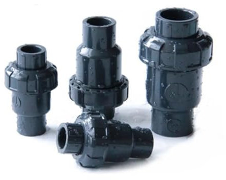 1 Stück PVC-Rückschlagventil 50 mm inneres Kunststoff-Rückschlagventil DN25 DN32 DN40 DN50 Ventil universal vertikal horizontal(Size:3/4)