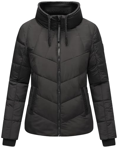 Navahoo Damen leichte Steppjacke kurze Übergangsjacke Liebesfee 14 XS-XXL