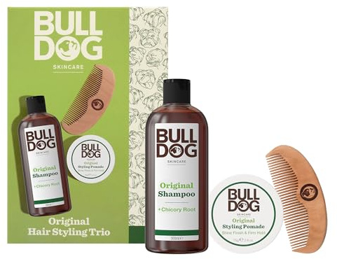 Bulldog Hautpflege | Geschenkset für Herren | Original Haarstyling-Trio