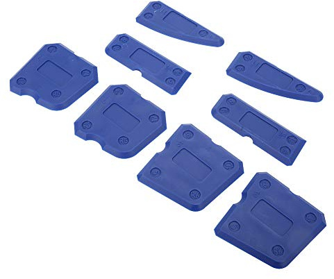 Kit D'outils de Calfeutrage en Silicone, Grattoir à Ciment en Verre 8 Pièces pour la Finition du Mastic, Matériau, Conception Professionnelle, Réutilisable pour la Plupart des