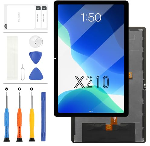 LADYSON LCD Bildschirm Ersatz für Samsung Galaxy Tab A9+ A9 Plus SM-X210 SM-X215 SM-X216B LCD Display Touchscreen Digitizer Assembly Kit mit Werkzeug (Schwarz 10,9 Zoll)