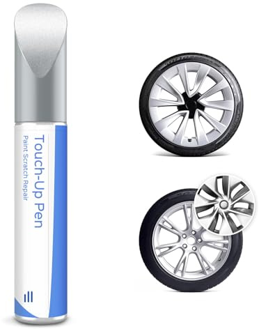 Starlight silver Tesla fälgar lackstift – gör-det-själv fälgar reparation för modell 3 19 tum/modell Y19 tum