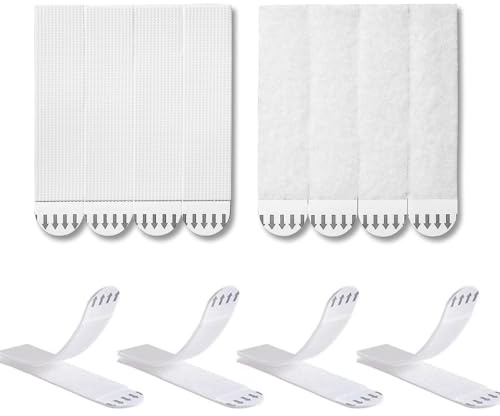 topolenashop Strisce Adesive per Quadri 8 Paia (16 Pz) | Misura S 5x1,9 cm | Appendi Poster e Decorazioni Senza Chiodi Né Residui | Adesivo Forte su Entrambi i Lati | Art. 3213247