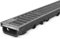 blizz-z terraline Drainagerinne GFK 58 mm x 135 mm x 1 m (Maschenrost 30/10 verzinkt, anthrazit) | Entwässerungsrinne, Drainagekanal für Fassaden, Terrassen | Flacher Kunststoffrost