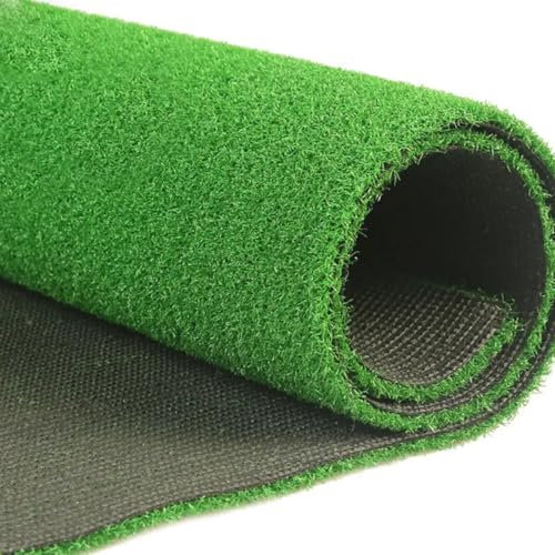 Moquette 100% synthétique gazon vert pour terrasse, balcon, jardin - Longueur 300 x largeur 100 cm