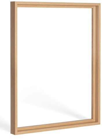 Bildershop-24 Schattenfugenrahmen Lamia 50x70cm Eiche Natur (Dekor) Selbstmontage Bausatz DIY