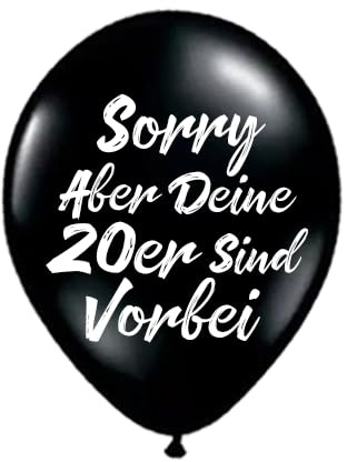 15 Stück Sorry Aber Deine 20er Sind Vorbei Luftballons, Schwarz 30. Geburtstag Ballons Dekoration, Frauen Männer 30 Jahre Jahrestag Party Dekorative Luftballons für Ihn Sie Lustig Dreißig(30.)