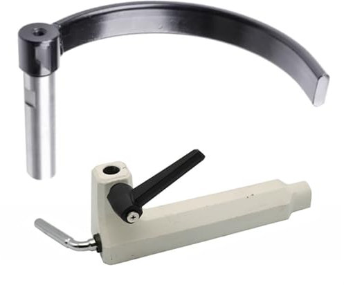 couteau de voiture en bois, Porte-outil de tour en acier 304 210 mm (8,26 po) et base en fonte 240 mm (9,45 po), diamètre de colonne 16 mm (5/8 po), lot de 2