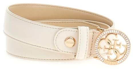 GUESS Gürtel Adjustable Belt W95 Cream creme kürzbar