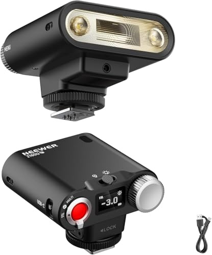 NEEWER Z160U-C Kamera Blitz Speedlite Kompatibel mit Canon | Kompatibel mit Godox, 18Ws GN14 6000K TTL 1/8000 HSS, On Kamera Licht, USB C 1100mAh Akku 1,4s Wiederaufladung 1100 Blitze