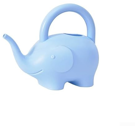 Arrosoir portable de 1 l pour enfants, bouilloire d'arrosage en forme d'animal - Outil éducatif léger pour le jardinage des enfants - Design amusant - Éléphant - Bleu
