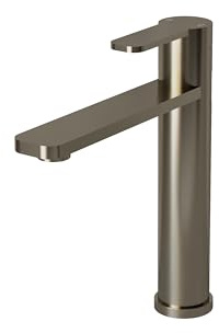 Flode Single Lever Kitchen Tap – Brushed Steel – Contemporary Swivel Spout Monobloc Sink Mixer – High Pressure Deck Mounted Tap