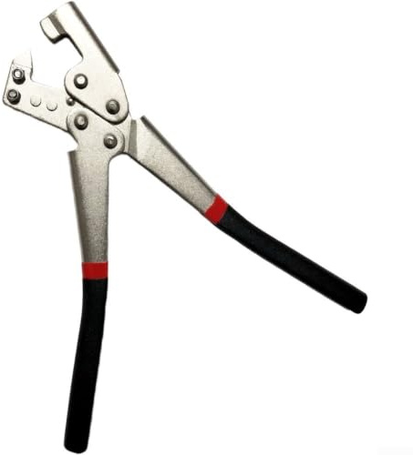 Alicates de crimpado de quilla de acero ligero, crimpadora de pernos de metal para marco de techo de 0,5 a 0,8 mm, herramienta manual de acero de alto carbono con mango ergonómico