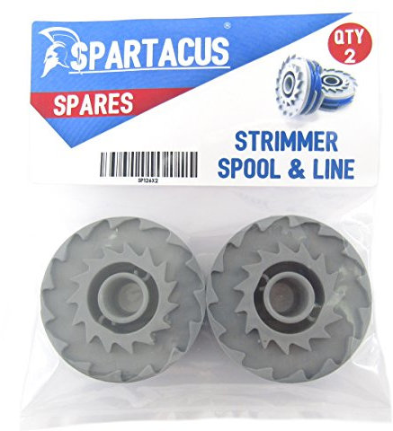 Spartacus 2x Spool and Line Fits Weed Eater Mini Auto Twist n Edge TNE-600 cordless Strimmer
