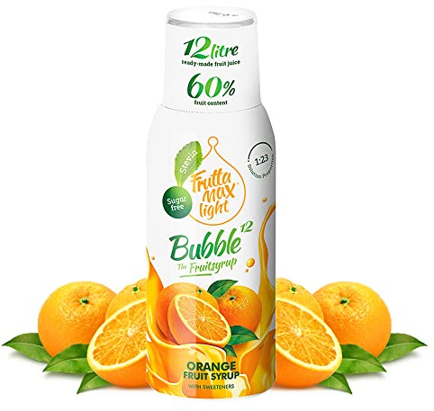 FruttaMax Sugar-Free Orange Syrup – 60% Real Fruit | Low-Calorie Drink Syrup for Soda Makers, Cocktails & Desserts – 500ml