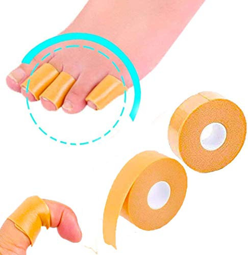Mcvcoyh Schutz Blasenpflaster, Schaum Blasenpflaster Plaster Tape for Feet Fersen-Griffband Fußpflege-Sticker, 2 Rollen x 5,5 m Wasserdicht