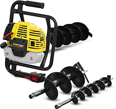 Tarière thermique 52CC + 3 mèches 100-150 et 200mm - Gardeo