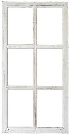 Blümelhuber Specchio da parete decorativo vintage in stile rustico – Finestra decorativa boho – Finestra decorativa in legno – Decorazione per matrimonio