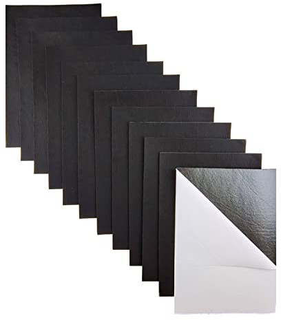 Filzplatten Selbstklebend Filzstoff Selbstklebende Filzblätter Schwarz | 11 Stück Filz Selbstklebend 20x30cm Farbe Bastelfilz zum Basteln für Schmuckkästchen DIY Projekte Filzkleber（Schwarz)