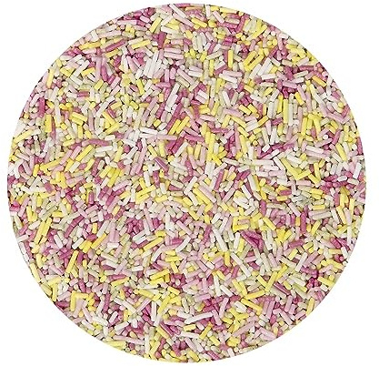 BrandNewCake® Zuckerstreusel Pastell Mix 80g - Essbare Tortendeko - Bunte Streusel für Kuchen & Desserts
