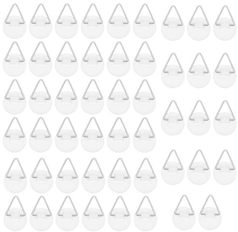 Bildaufhänger Selbstklebend, 50 Stück Bilderhaken Selbstklebend, Aufhänger für Bilder zum Kleben, Klebenagel für Bilderrahmen, Klebehaken Aufhängen Bildaufhänger für Bilder