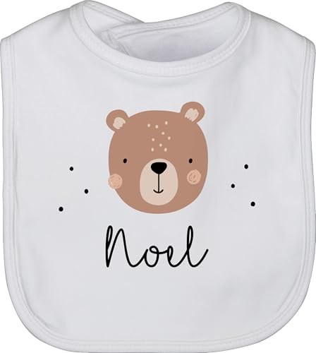 Geschenk mit Namen personalisiert by Shirtracer - Baby Lätzchen - Süßer Bär I Bären I Bärenmotiv I Bear