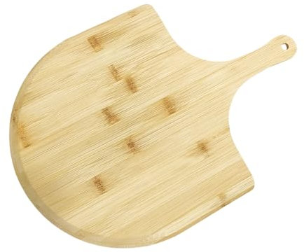 LONG XIN SERIES 1PCS Bamboo Pizza Peel Pizza Cutting Board with Handle Charcuterie Board Serving Tray for Cutting Fruit Vegetables Breads Cheese Serving Board