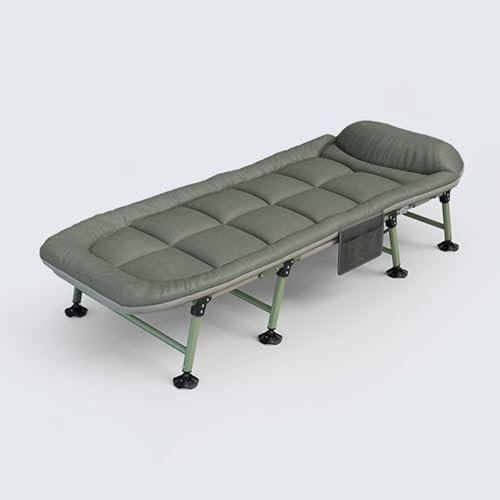YHHLWXMDZ Sonnenliege Klappbar mit Polster und Kissen, 6 Verstellbare Positionen, Gästebett Klappbar, Klappbett für Zuhause, Nickerchen, Strand, Reisen (190 X 65 X 30 cm)