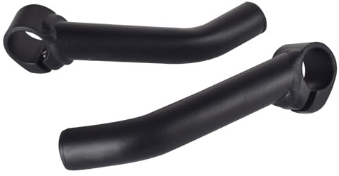 1 Paire Fahrrad Lenkerenden,Aluminiumlegierung Lenkerhörnchen MTB Fahrrad lenkergriffe,Cycling Unisex Erwachsene Classic Lenkerenden(schwarz) (Schweißen)