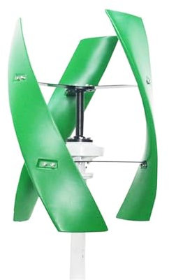 MEIVIYA Windkraft-Turbinennerator, 10 kW, 12 V, 24 V, 48 V, for Zuhause, 10000 W, vertikale Achse, freie Energie-Lichtmaschine, Windmühle(Green,48V_10KW)