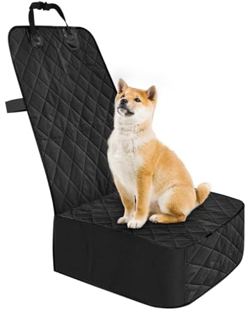 CGEAMDY Sitzkissen Auto, Universal rutschfest Auto Sitzauflage Sitzkissen Sitzbezüge, Universelle Pkw-Sitzauflage Für Vordersitz, Autositzbezüge Handtuch Für Hunde Und Kinder Sitzschoner(Schwarz)