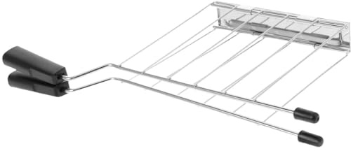 Pinces pour grille-pain, pinces pour grille-pain, grille et fond de récipient en acier, poignées en plastique à haute résistance thermique, s'adapte à la plupart des machines à pain