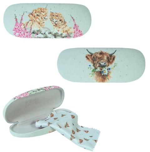440s Wrendale Designs Brillenetui Hardcase Highland-Rinder | WD-GLC016