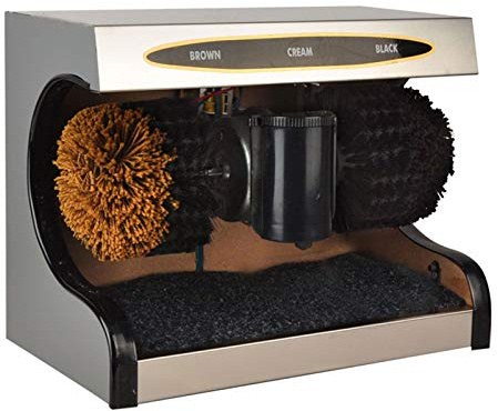 KRXSOBNV, Automatisk induktion Automatisk skoputsningsmaskin, automatisk fotoelektrisk induktion Lämplig for vardagsrummet,Elektrisk skoputsmaskin(Silver)