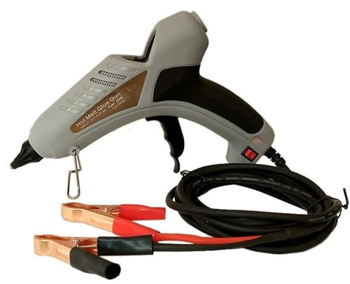 pistola colla caldo, Pistola for colla universale for auto da 100 W for riparazione ammaccature con accendisigari/morsetti for batteria DC 12 V 24 V, stick di colla da 11 mm(3mA)