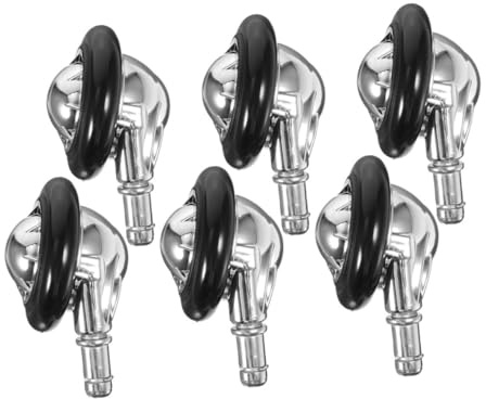 Mobestech 6 pièces Roulettes de Chaise de Bureau Silencieuses et Pivotantes Roues de Remplacement Robustes pour Mobilier Domestique Protection Sols Durs Faciles à Installer