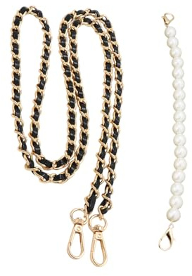 TIMJJG 2 Piezas De Cadenas Decorativas, Accesorios De Cadena De Mochila De Moda, Correas De Repuesto para Bolsos, Adecuados para Bolsos De Hombro, Bolsos De Mensajero.