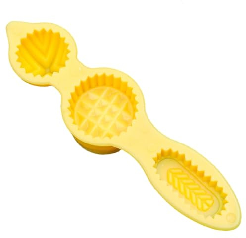 Cookie Mold, Plastic Maamoul Mold, Yellow Biscuit Cutter, Non-Stick Baking Supplies for Fun Shaped Cookies Cakes Rice Balls