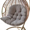 DKIEI Thicken Swing Chair Egg Chair Cushion Seat Pad Hanging Relax Chair Cushion for Indoor Outdoor Garden Yard Balcony, Dark Grey